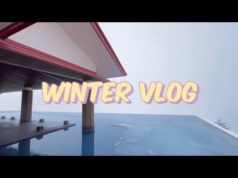 【Winter Vlog】絶景と天空の宿♨️新潟県の赤倉観光ホテルで冬のホカンス❄️ | カフェ | アクアテラス | 温泉 |
