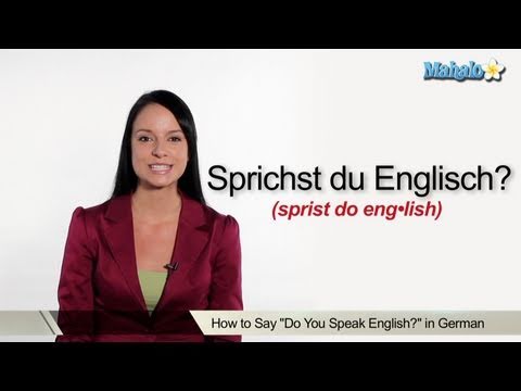 How To Say "Do You Speak English?" In German - Youtube