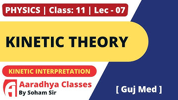 kinetic interpretation of temprature  CLASS 11 CHAP 13 PHYSICS LEC 07 BY SOHAM SIR AARADHYA guj MED