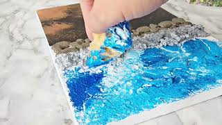 Texured Painting With Sand & Stones | Easy Art Everyone can do it | 3D painting