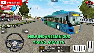 Bus Simulator Indonesia ~ New Indonesia Bus Mod - Trans Jakarta Bus - Android Gameplay FHD #356 screenshot 2