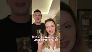 Prenses davranışı mı olması gereken mi oynadık 😂 #shortsfeed #couple #funny