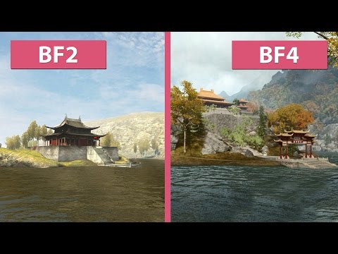 Battlefield 4 – Dragon Valley 2015 Remake vs. Original Battlefield 2 Graphics Comparison