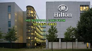 Hampton Hilton Marriott Hotel Robocalls Scam June 29 2021