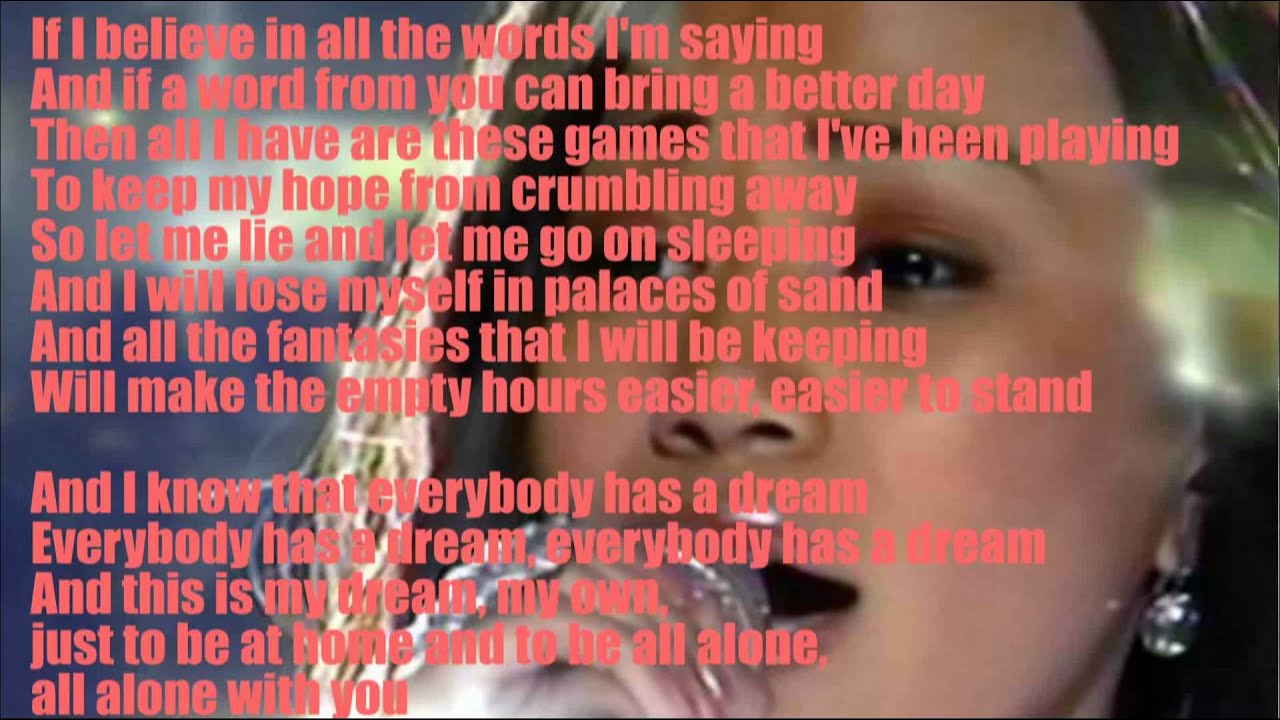 JESSICA SANCHEZ EVERYBODY HAS A DREAM INSTRUMENTAL (HD) YouTube