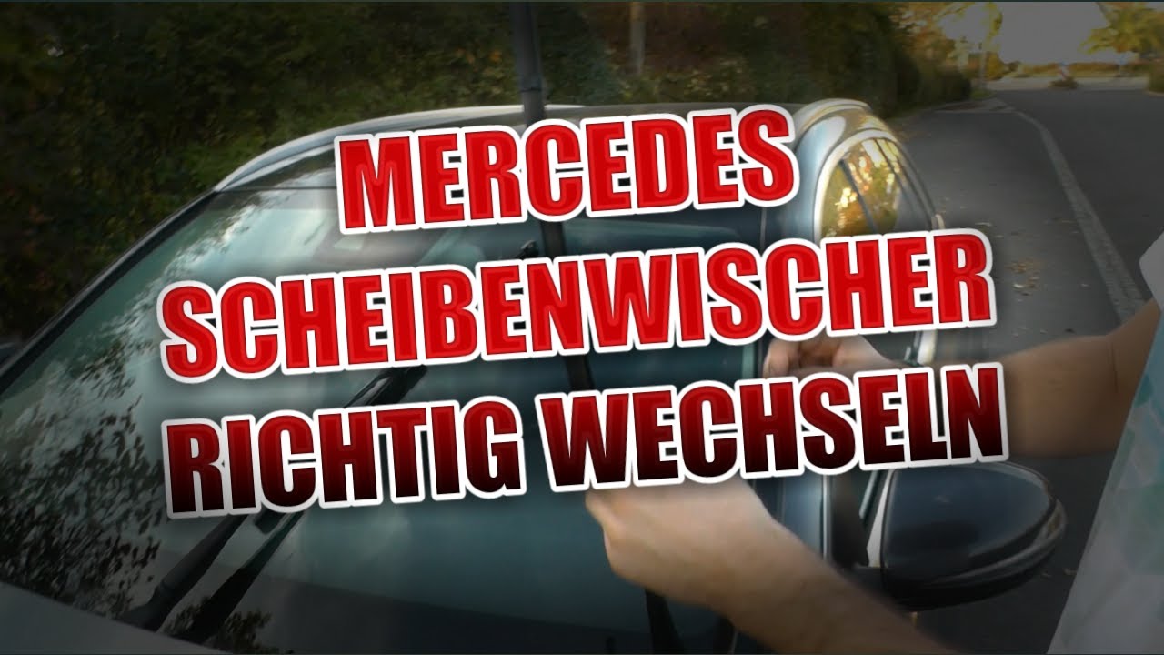 Mercedes Benz: Scheibenwischer wechseln & bedienen