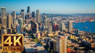 Сиэтл - Изумрудный город - 4K фильм с городскими пейзажами и релакс музыкой - Часть 2