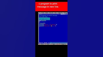 C program to print message in new line. #csmarathicoaching