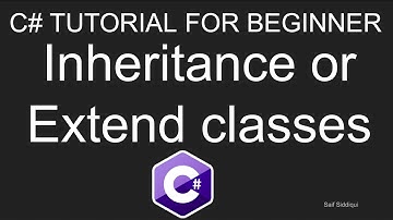 C# programming tutorial Beginners #13:  Creating Extended Classe & Inheritance | C Sharp Tutorial