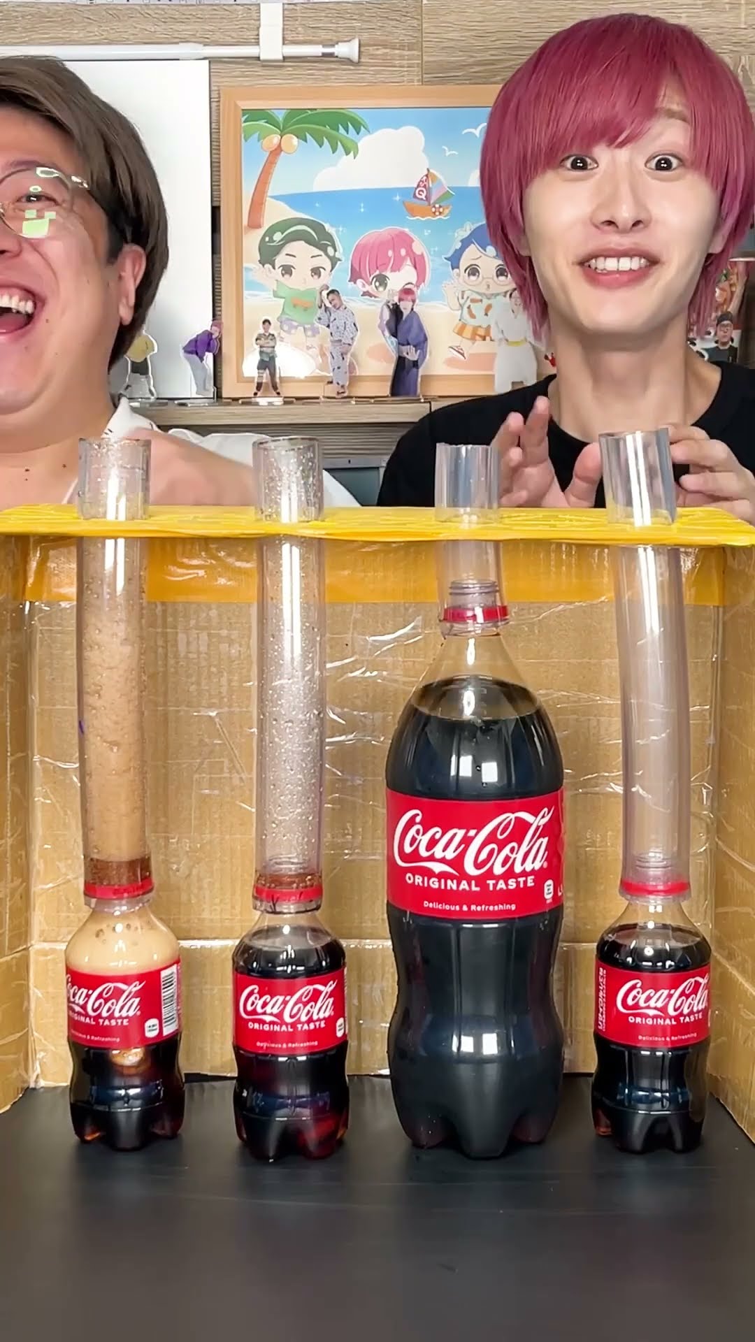 【爆噴】大と小メントスコーラ!!!!!!!