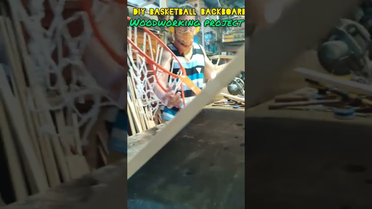 DIY Basketball Backboard, woodworking project