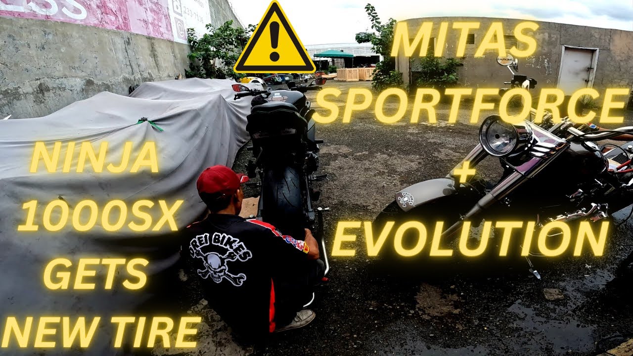 NINJA 1000SX GETS NEW TIRE | MITAS SPORTFORCE + EVOLUTION