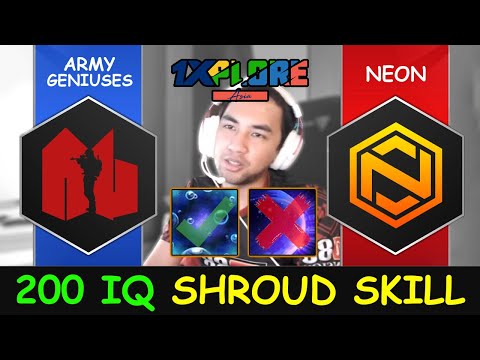 200 IQ SHROUD SKILL COUNTER CHRONO - Army Geniuses Mansion vs Neon Esports 1XPLORE Asia 2 Dota 2