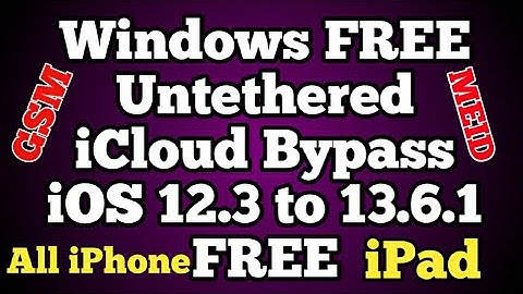 Windows iOS 12.4.8 FREE Untethered icloud bypass Free iPhone 5s 6 6Plus iOS 12.3 to 13.6.1 Support