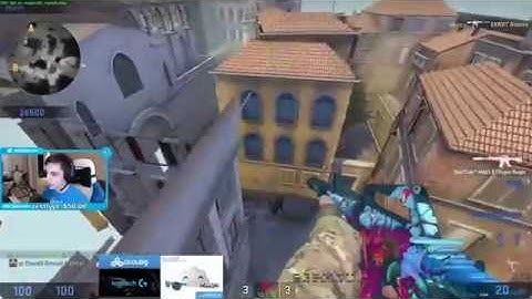 CSGO - Shroud exposes OP self boost bug/glitch on de_canals - Stream highlight moment