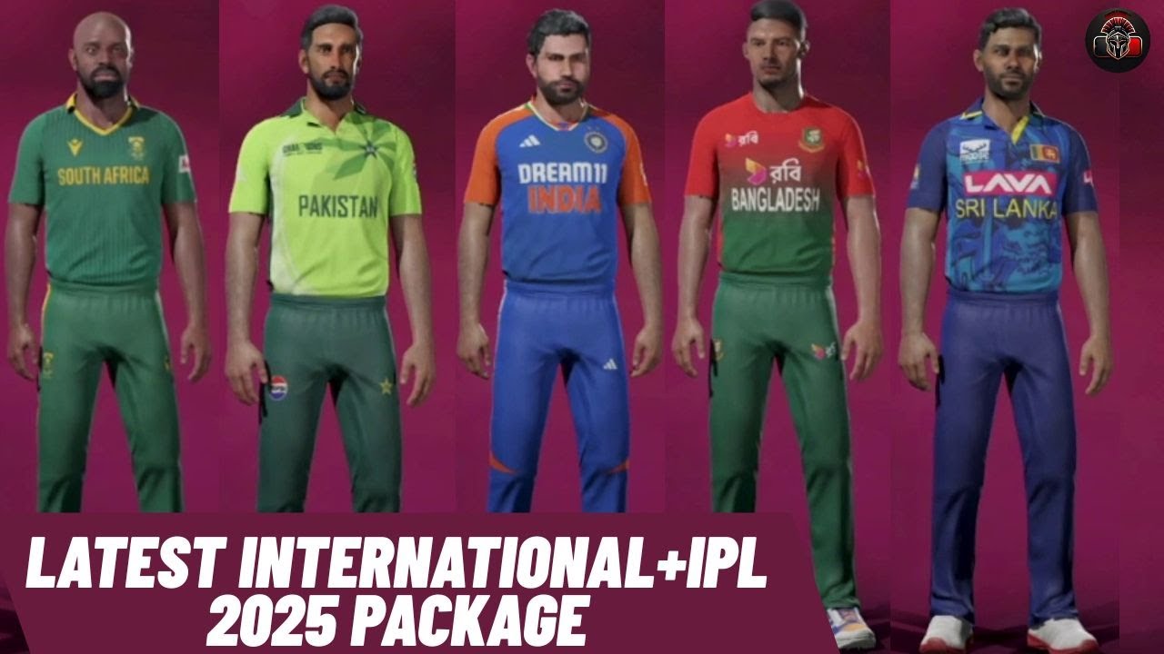 Cricket 19 Mega Offline Ubdate International 2025 All Kits Lineups and Stadiums 
