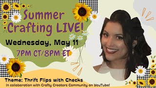 SUMMER BUFFALO CHECK WREATH DIY LIVE CRAFTING