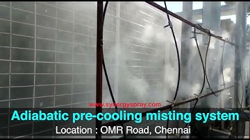 Adiabatic Misting & Pre-Cooliing AC Chillers [ Adiabatic Foggers]
