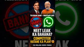 Telegram Ban - NEET Leak Ya Competitor War? #neet #telegramban #neet2026 #paveldurov