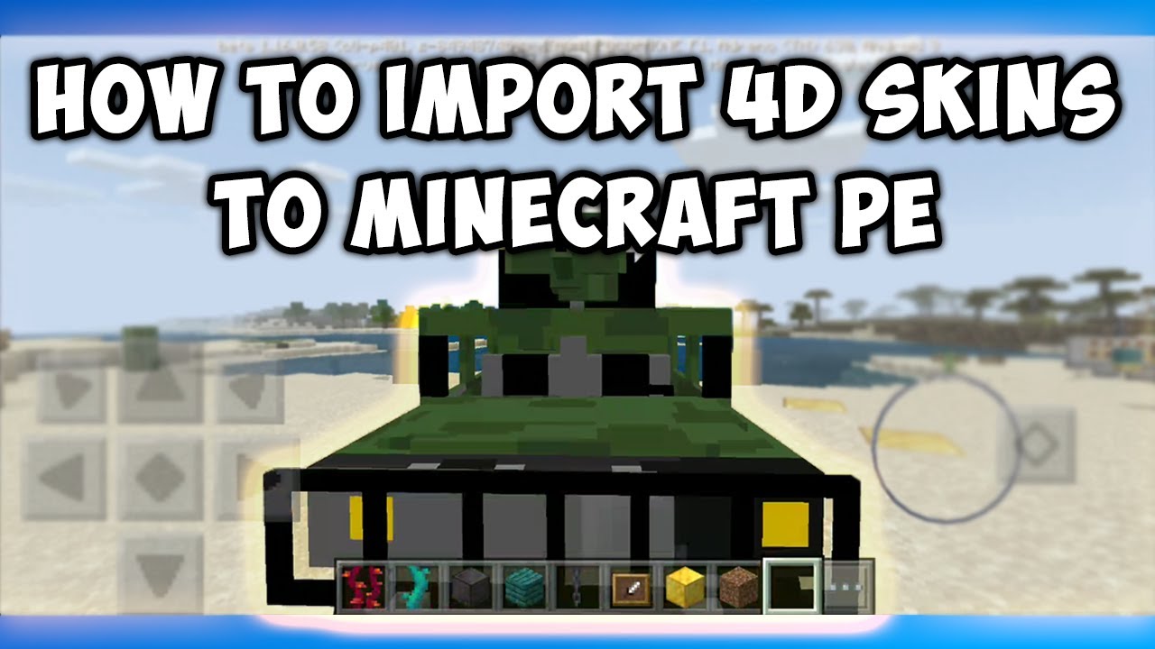 How To Import 4D Skins To Minecraft PE - YouTube