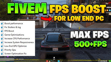How To Increase FPS In FiveM on LOW END PC | Fix Lagging & Stutters 2021