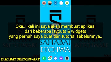 Sketchware - Membuat Aplikasi/Menggabungkan Widget & Layout (Menu Samping, Checkbox, Spinner-Pemula)