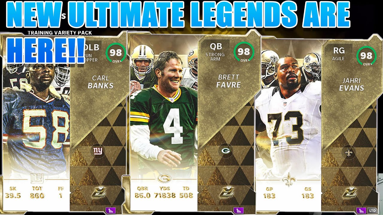 New Ultimate Legends Brett Farve and Limited Edition Jahri Evans Madden 21 Pack Opening