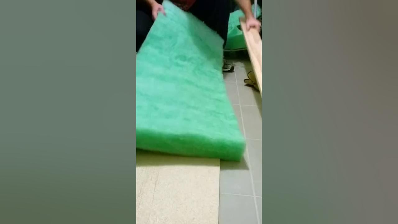 How to cut a polyester ceiling insulation batt YouTube