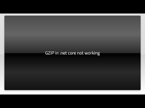 GZIP in .net core not working