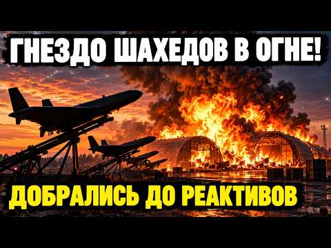 ВОЗМЕЗДИЕ: ВСУ РАЗНЕСЛИ ГЛАВНЫЙ ДРОНОПОРТ С РЕАКТИВНЫМИ ГЕРАНЯМИ!