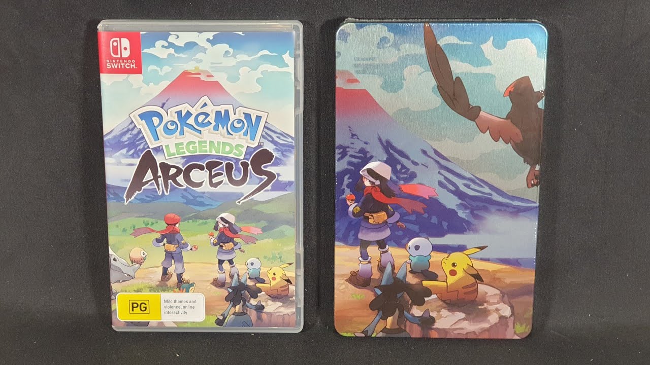Unboxing Pokemon Legends Arceus on Nintendo Switch + Preorder Bonus