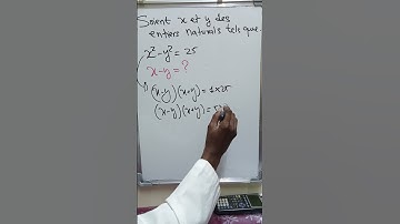 Equation impliquant  la différence de deux carrés