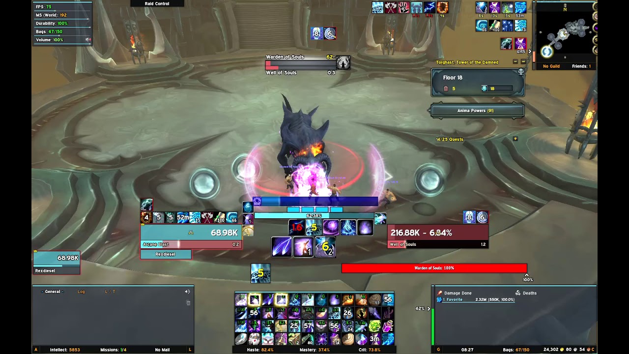 World of Warcraft Arcane mage Torghast