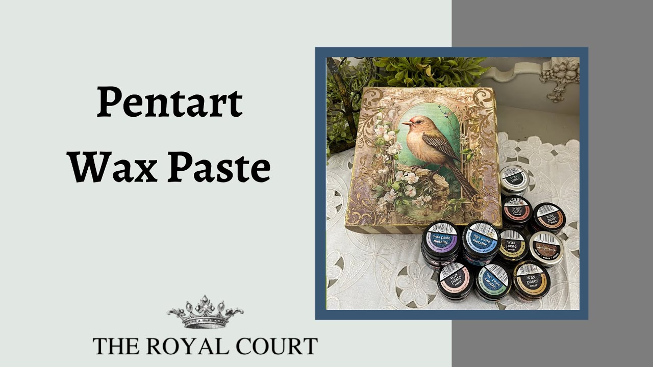 Pentart Wax Paste Chameleon and Clear Wax Demo