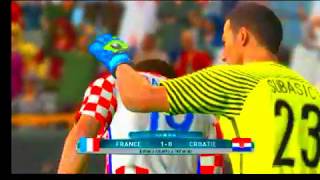 **direct**FRANCE VS COROITIA finale coupe de monde 2018 pes 2017 patch