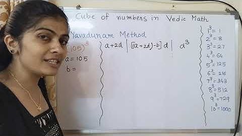 Cube  |of numbers | Yavdunam method  | Vedic Math | Part 32