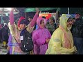 Thousands of pilgrims begin journey from Baltal route amid rain and devotional chants.