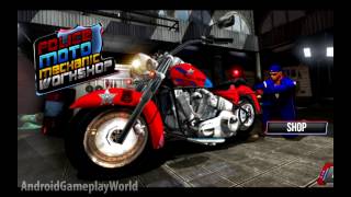 Police Moto Mechanic Workshop Android Gameplay screenshot 1