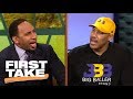 LaVar Ball fires up Stephen A. with outrageous Lakers win prediction with Lonzo | First Take | ESPN