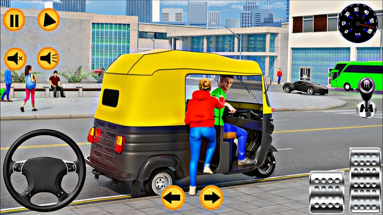 Drive Auto Rickshaw 3d Simulator In City | Auto Rickshaw Tuk Tuk 3d ...