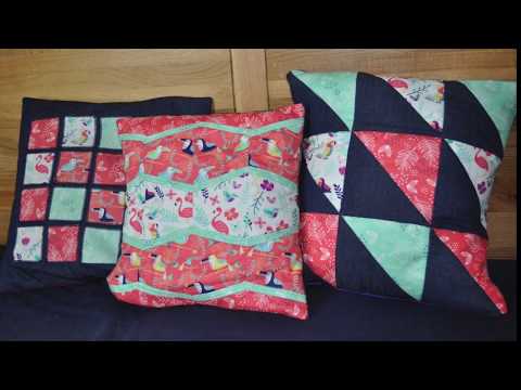 Como fazer uma almofada de patchwork simples