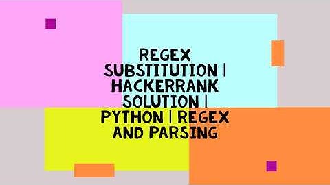 REGEX SUBSTITUTION | HACKERRANK SOLUTION | PYTHON | REGEX AND PARSING