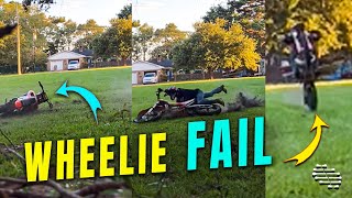 Biker Popped a Wheelie and Got Thrown Off
