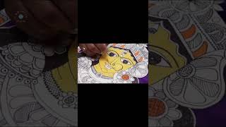 Goddess Durga painting| Madhubani painting| #MyCreativeHub