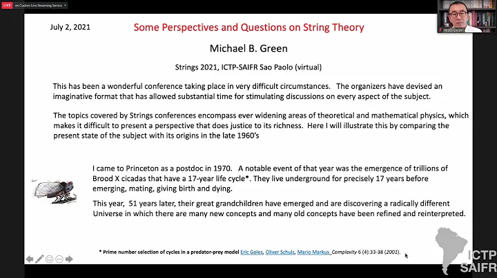 ICTP-SAIFR Strings 2021 - Day 10 / Michael Green, ...