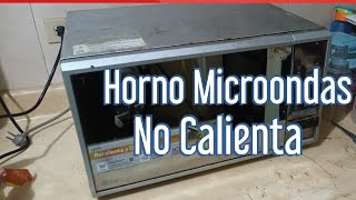 Horno Microondas No Calienta  👉Cuales Piezas Se Dañan.