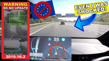 Navigate On Autopilot is DANGEROUS in the UK - New EU Law BAN Tesla Features 2019.16.2