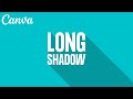 How to Make Long Shadow Text Effect in Canva