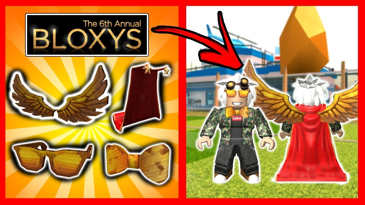 Gratis Todos Estos Objetos Del Evento Bloxys Roblox Youtube - corbata evento bloxys roblox zagonproxy yt