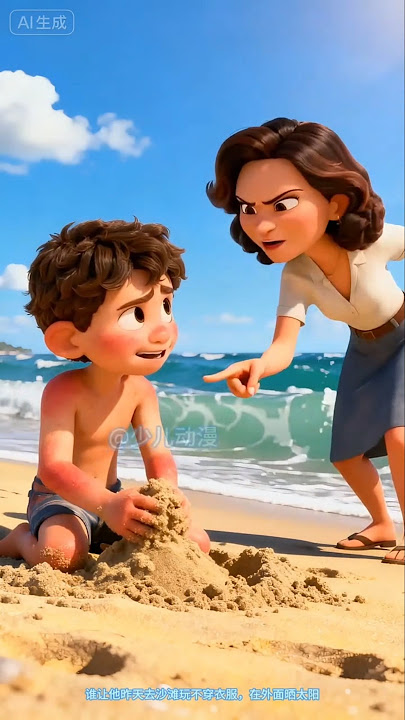 Main Pasir Di Bawah Trik Matahari! #shorts #animasi #kartun